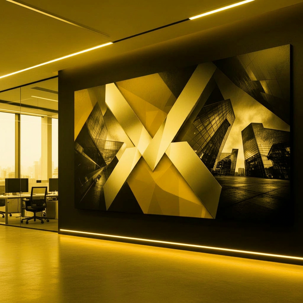 Office Wall Mural Install